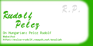 rudolf pelcz business card